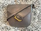 DELVAUX taupe leren schoudertas, Ophalen of Verzenden, Leer