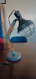 Lamp, industriele look. Kleur grijs., Ophalen, Zo goed als nieuw
