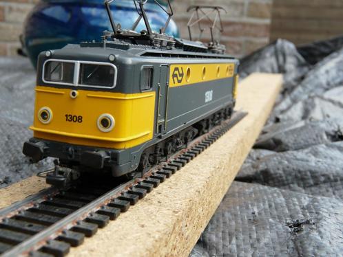 LIMA HO E-loc 208193 L   NS spoorweg bedrijfsnummer 1308, Hobby en Vrije tijd, Modeltreinen | H0, Gebruikt, Locomotief, Gelijkstroom
