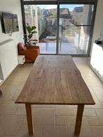 Mooie degelijke eiken tafel en 6 stoelen, Huis en Inrichting, Stoelen, Ophalen, Gebruikt, Bruin, Rustiek