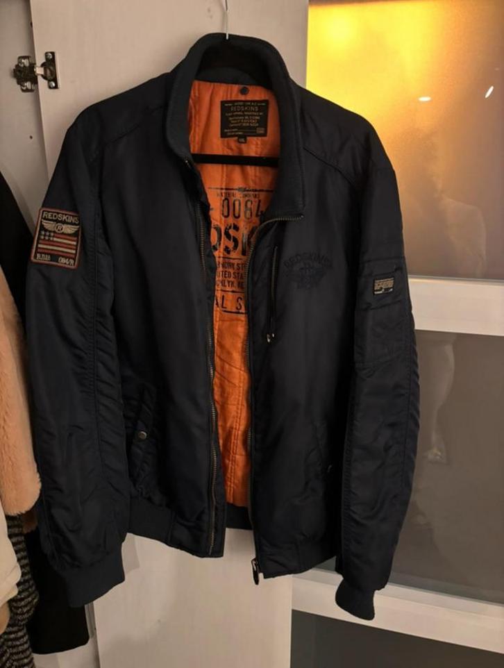 Veste type Aviateur / Bombers Redskins bon état taille XxI, Kleding | Heren, Jassen | Winter, Gedragen, Overige maten, Blauw, Ophalen of Verzenden