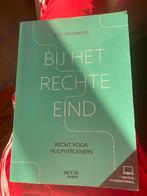 Bij het rechte eind, Boeken, Schoolboeken, Gelezen, Acco, Ophalen of Verzenden, Maatschappijleer