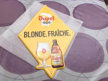 Duvel 6,66% blonde/fraiche reclamebord beschikbaar voor biedingen