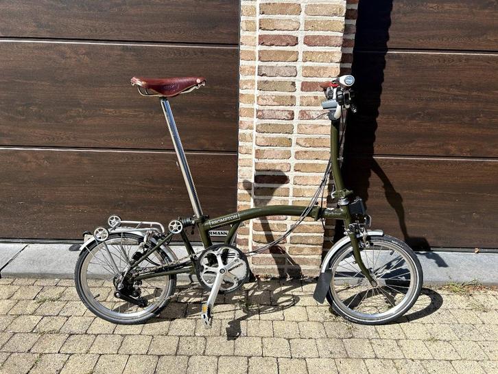 Brompton Barbour gelimiteerde editie 2018, Fietsen en Brommers, Fietsen | Vouwfietsen, Zo goed als nieuw, Heren, Brompton, 14 tot 16 inch