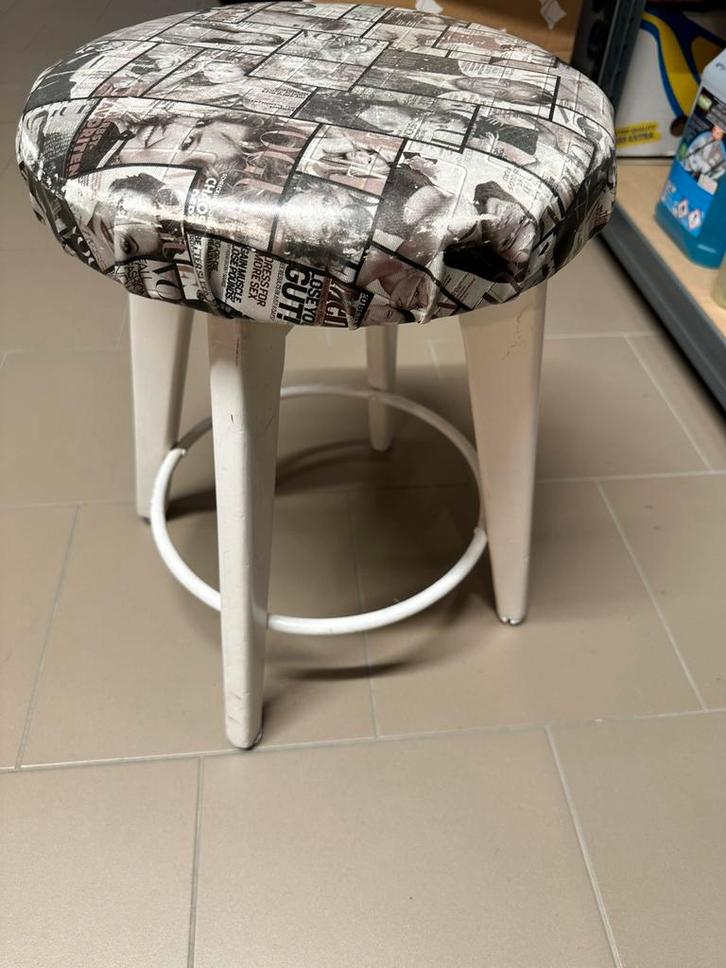 Retro krukjes, Huis en Inrichting, Krukjes, Gebruikt, Hout, Ophalen