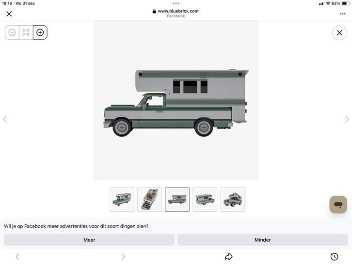 Pick-up camper Blue Brixx, Verzamelen, Speelgoed, Zo goed als nieuw, Ophalen of Verzenden