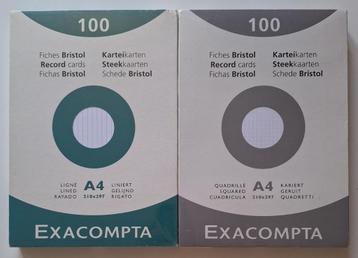 2 paquets de Fiches Bristol neuf sous blister  beschikbaar voor biedingen