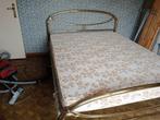 koperen bed (hoofd is 1 meter hoogte en voeteinde hoogte 6cm, Maison & Meubles, Chambre à coucher | Lits, 160 cm, Deux personnes