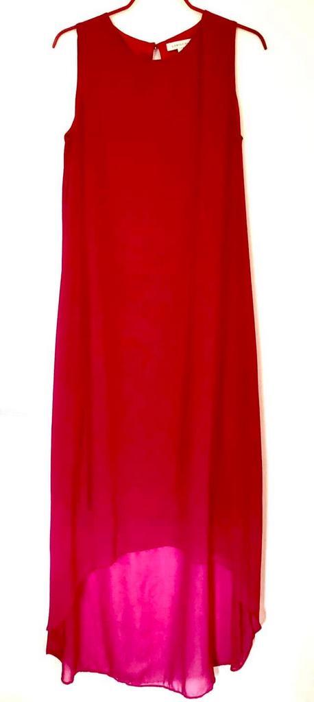 Sublieme mouwloze jurk/tuniek in fuchsia TM gevoerde voile, Kleding | Dames, Jurken, Nieuw, Maat 38/40 (M), Roze, Ophalen of Verzenden