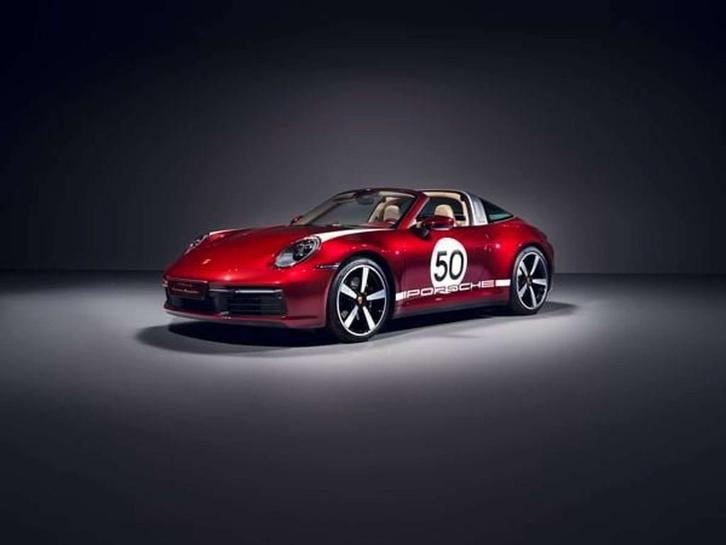 Porsche 992 TARGA 4S PDK HERITAGE EDITION * CERAMIC BRAKES *, Auto's, Porsche, Bedrijf, Te koop, 360° camera, 4x4, ABS, Achteruitrijcamera