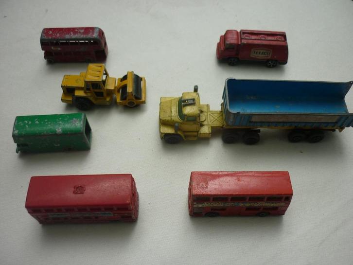 Vintage Matchbox Lesney en Majorette miniatuurauto's, Hobby en Vrije tijd, Modelauto's | 1:87, Gebruikt, Bus of Vrachtwagen, Lesney