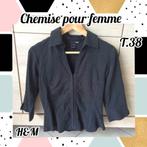 Chemise M 3/4 pour femme-noire-H&M-T.38, Vêtements | Femmes, Vêtements Femmes Autre, H&M, Enlèvement ou Envoi, Porté