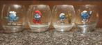 4 verres Schtroumpfs, Verzamelen, Smurfen, Ophalen of Verzenden, Nieuw, Verschillende Smurfen, Huisje of Attribuut