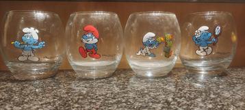 4 verres Schtroumpfs, Enlèvement ou Envoi, Neuf, Différents Schtroumpfs, Maison ou Attribut