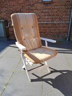 4 tuinstoelen met kussens, Tuin en Terras, Ophalen, 4 zitplaatsen, Kunststof, Gebruikt