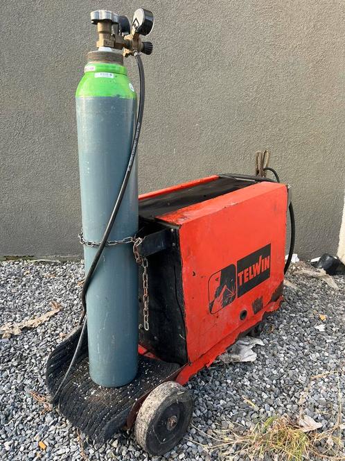 Telwin 180/2 Turbo + fles MIG-MAG-lasapparaat, Doe-het-zelf en Bouw, Gereedschap | Lasapparaten, Gebruikt, Ophalen