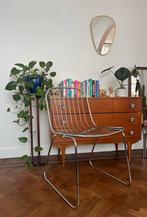 Vintage chroom draadstoel, Huis en Inrichting, Stoelen, Gebruikt, Ophalen