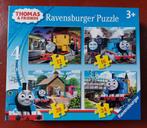 Ravensburger: 4 puzzels "Thomas de Trein" (als nieuw), Comme neuf, 10 à 50 pièces, Enlèvement ou Envoi, 2 à 4 ans