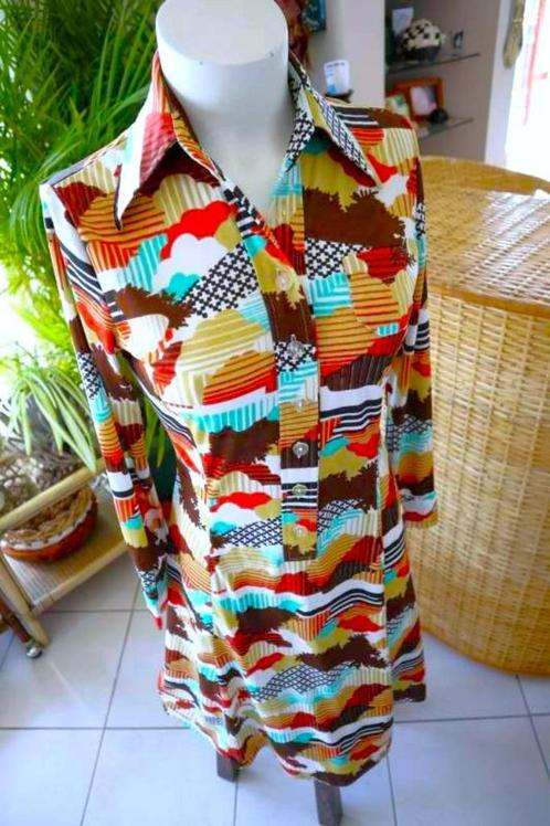 uniek kleurrijk Rocky Road stijlvolle jurk, Kleding | Dames, Jurken, Gedragen, Maat 38/40 (M), Overige kleuren, Ophalen of Verzenden