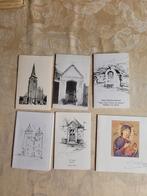 6 bidprentjes kerk of kapel nr 10, Collections, Images pieuses & Faire-part, Enlèvement ou Envoi