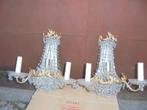 2 stuks wandverlichting kristal, Ophalen, Gebruikt, Glas