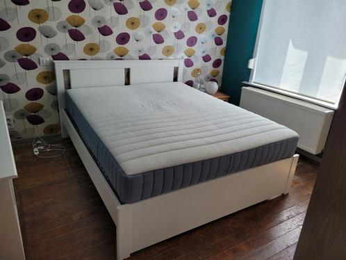 Cadre de lit double SONGESAND_160 x 200 cm, Maison & Meubles, Chambre à coucher | Lits, Utilisé, 200 cm, Enlèvement