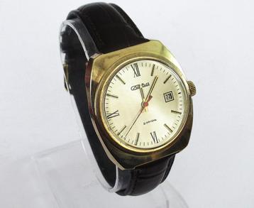 Retro Slava mechanisch horloge met kalender, Made in USSR 70 beschikbaar voor biedingen