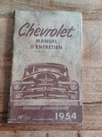 Manuel d'entretien Chevrolet 1954, Autos : Divers, Modes d'emploi & Notices d'utilisation, Enlèvement ou Envoi