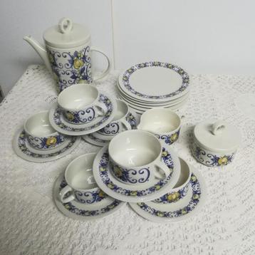 Villeroy & Boch CADIZ -Service café - 6 personnes- Ass. incl, Enlèvement ou Envoi