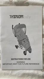 Titanium baby buggy, Kinderen en Baby's, Ophalen, Gebruikt