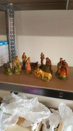 creche, Krippe, christmas, kerststal beelden, Antiek en Kunst, Antiek | Religieuze voorwerpen, Ophalen of Verzenden