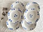 Lot de 6 assiettes creuses Boch Mercure bleu, Enlèvement ou Envoi