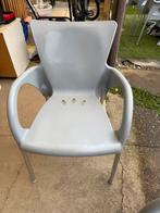 Grijs blauwe terrasstoelen, Ophalen, Zo goed als nieuw