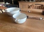Le Creuset 2 steelpannen, Huis en Inrichting, Ophalen, Gebruikt