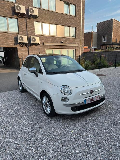 Fiat 500 1.2 LOUNGE BLANCO GEKEURD!! GEEN KOSTEN AAN!!!!, Auto's, Fiat, Bedrijf, Bluetooth, Benzine, Leder, Ophalen