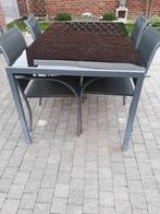 Table et 4 chaises de jardin, Jardin & Terrasse, Enlèvement, Utilisé