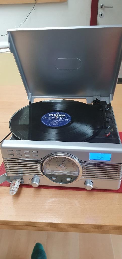 radio platenspeler USB, Audio, Tv en Foto, Platenspelers, Zo goed als nieuw, Platenspeler, Overige merken, Automatisch, USB-aansluiting