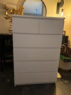 Commode Malm Ikea blanche 80x123cm, Enlèvement ou Envoi, Utilisé, 50 à 100 cm, Avec tiroir(s)