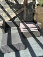 Loungezetel voor in de tuin/terras, Tuin en Terras, Gebruikt, Rotan, Loungeset, Ophalen