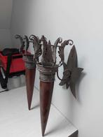 Muur decoratie, Ophalen, Gebruikt, Grijs, Kandelaar