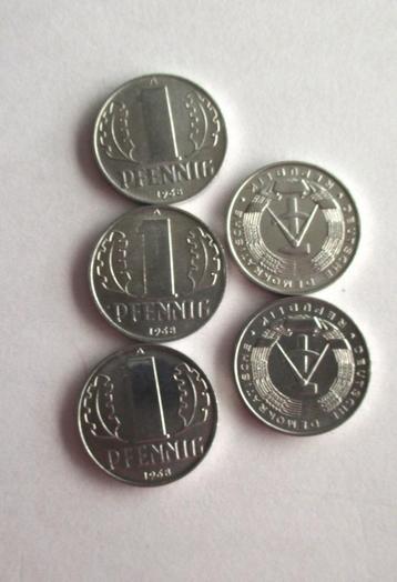 9 diverse muntjes van de jaren 1960, 1970 beschikbaar voor biedingen