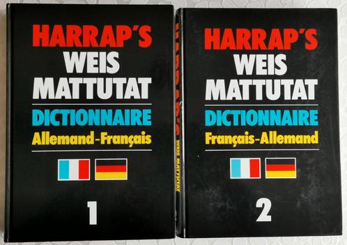 Dictionnaire Harrap's Weis Mattutat Français<>Allemand 2 Vol, Livres, Dictionnaires, Comme neuf, Allemand, Enlèvement ou Envoi