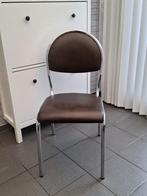 4 stoelen, Huis en Inrichting, Stoelen, Ophalen, Gebruikt, Bruin, Vier