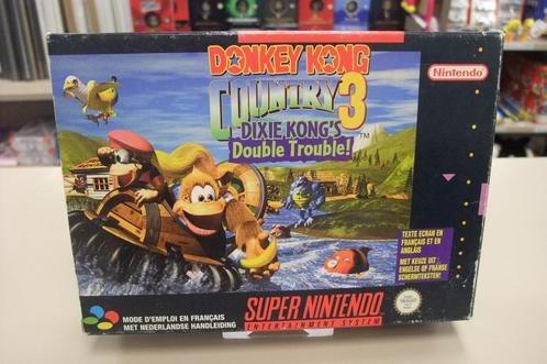 donkey kong country 3 (cib) fah snes, Games en Spelcomputers, Games | Nintendo Super NES, Gebruikt, Platform, 2 spelers, Vanaf 3 jaar