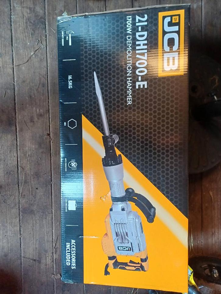 Breekhamer JCB 21-DH1700-E 1700W, Bricolage & Construction, Outillage | Foreuses, Neuf, Marteau perforateur et/ou Marteau piqueur