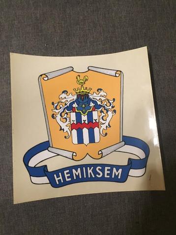 Raam sticker Wapenschild Hemiksem beschikbaar voor biedingen