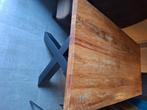 Eettafel industriëel +stoelen, Huis en Inrichting, Ophalen, 50 tot 100 cm, Zo goed als nieuw, Vijf personen of meer
