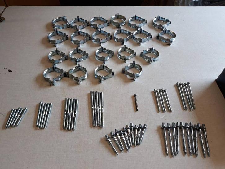 beugels en stokschroeven, Doe-het-zelf en Bouw, Buizen en Afvoer, Nieuw, Zink, Ophalen