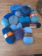 Diverse blauwe/paarse wol (resten en nieuw), Ophalen, Zo goed als nieuw, Wol of Garen