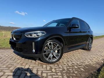 BMW iX3, Auto's, Automaat, 4 deurs, Zwart, Leder